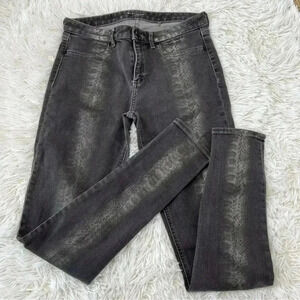 Elie Tahari Azella Skinny Low Rise Snake Size 28